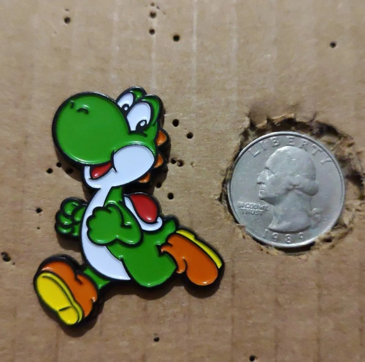 Nintendo Peach And Yoshi Enamel Pins Bundle Official Collectible Badges