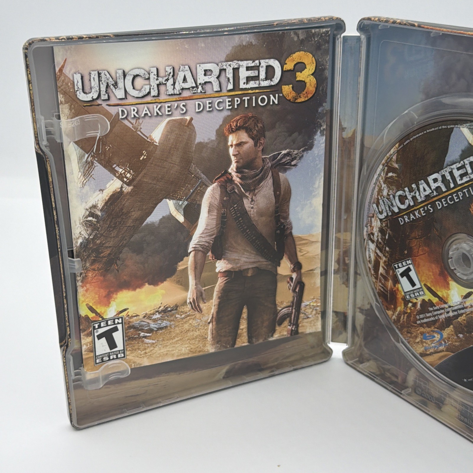 Uncharted 3: Drake’s Deception — Steel Book Edition (Sony PlayStation 3, 2011)