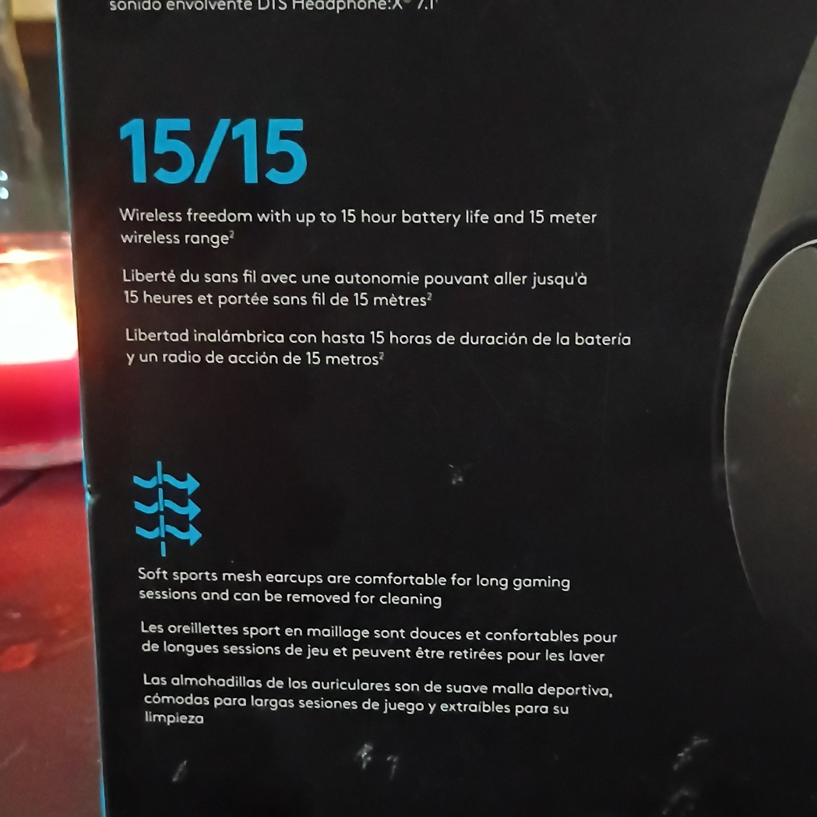 Logitech G533 Wireless Bluetooth DTS 7.1 Surround Gaming Headset Black