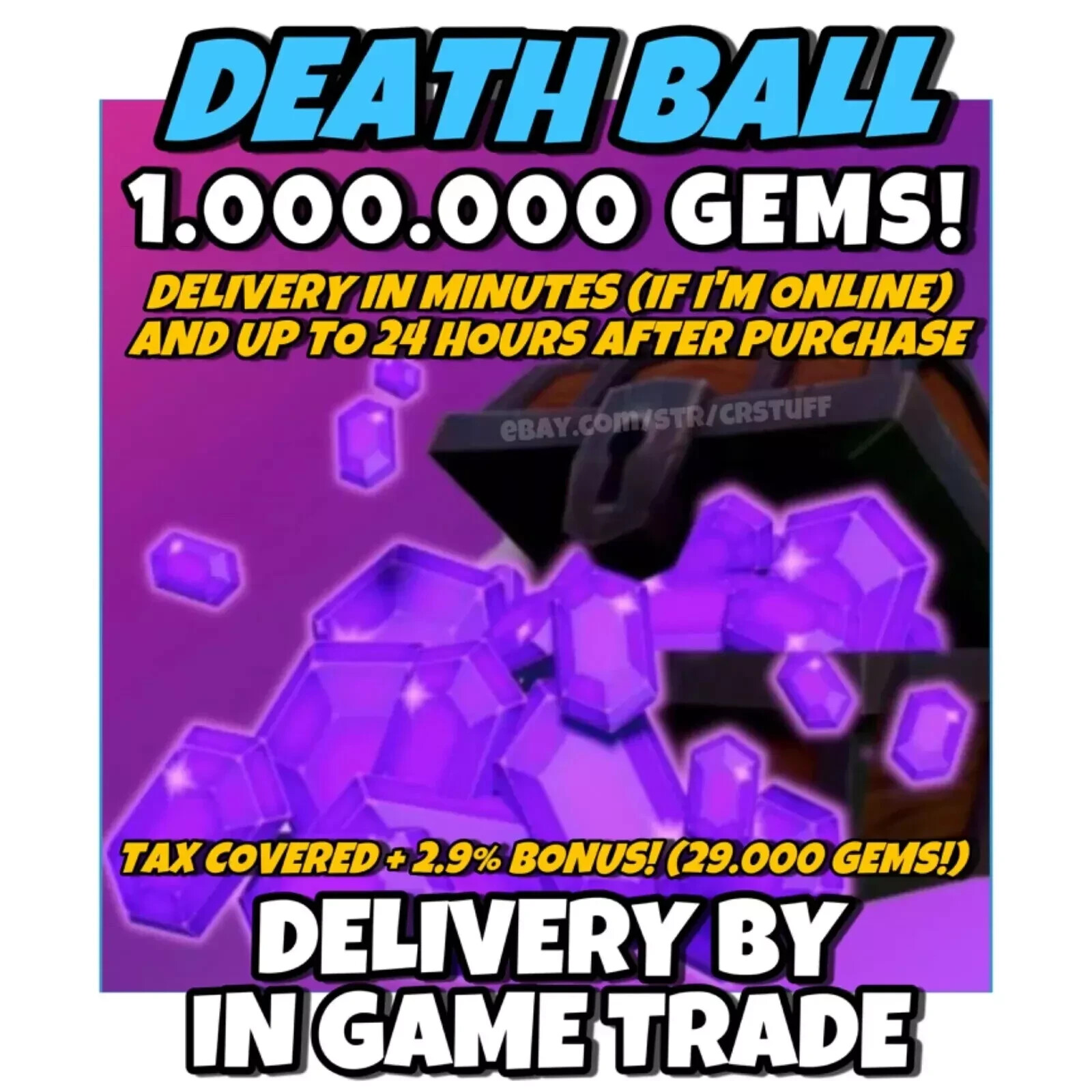 💎1m Gems! Roblox Death Ball! Read The Description!💎