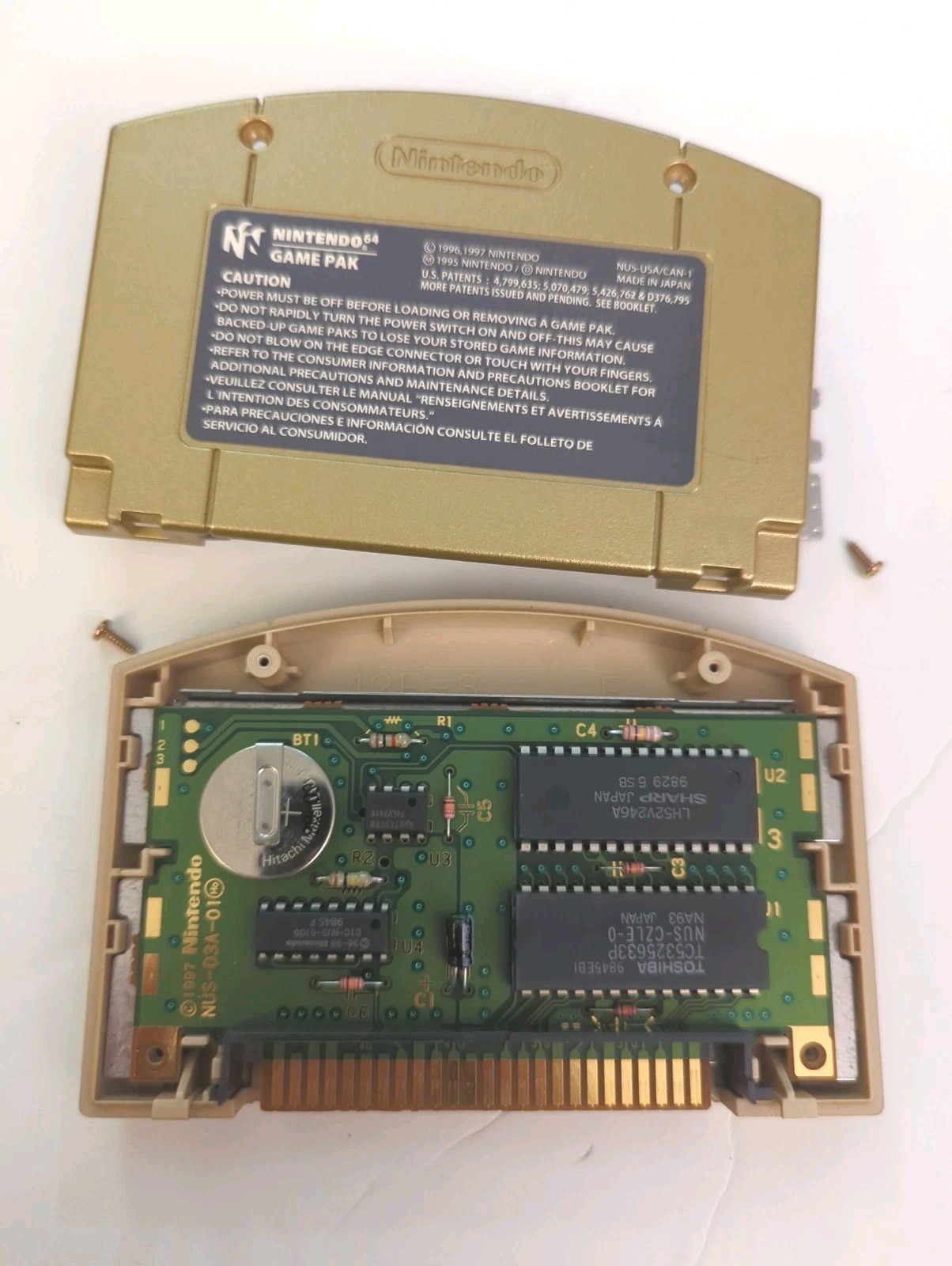 Legend of Zelda: Ocarina of Time N64 Authentic Gold Cartridge Tested With Manual