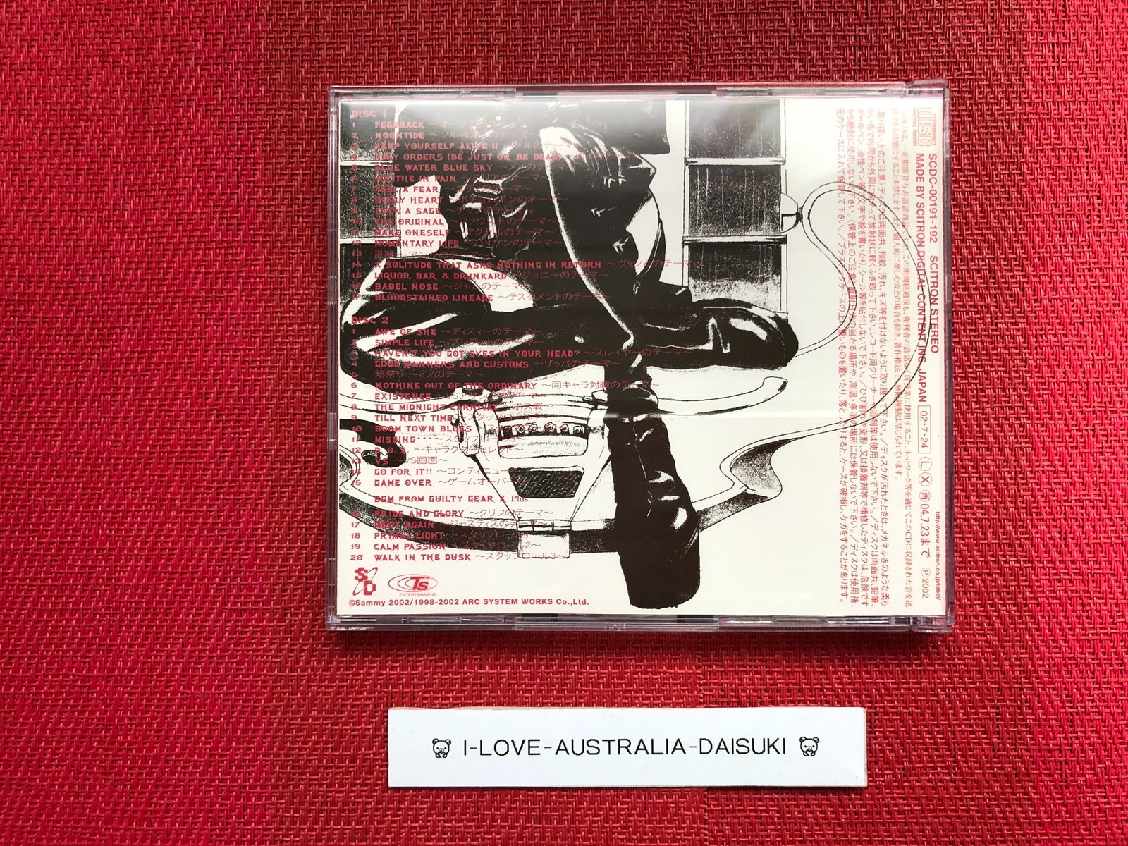 Guilty Gear XX Original Soundtrack OST CD Daisuke Ishiwatari Arc System Works