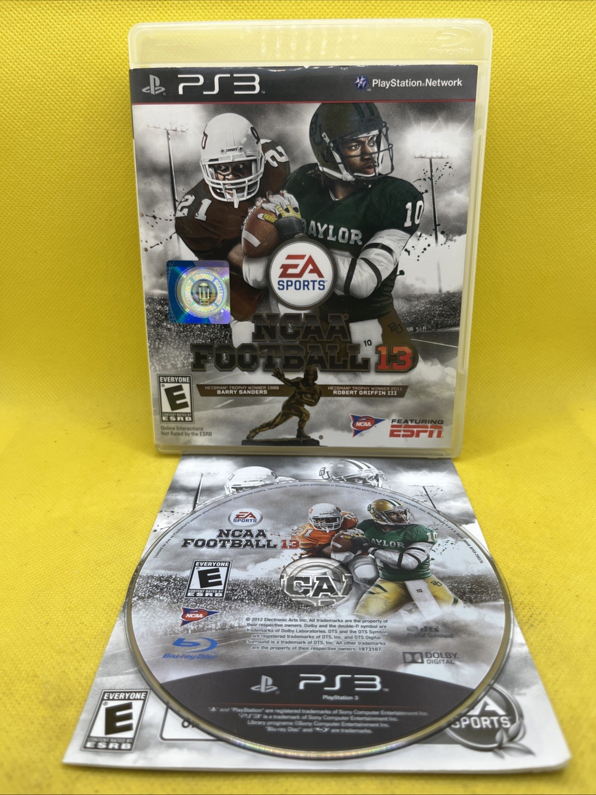 NCAA Football 13 College Football (Sony PlayStation 3, 2012, PS3, Works Great)