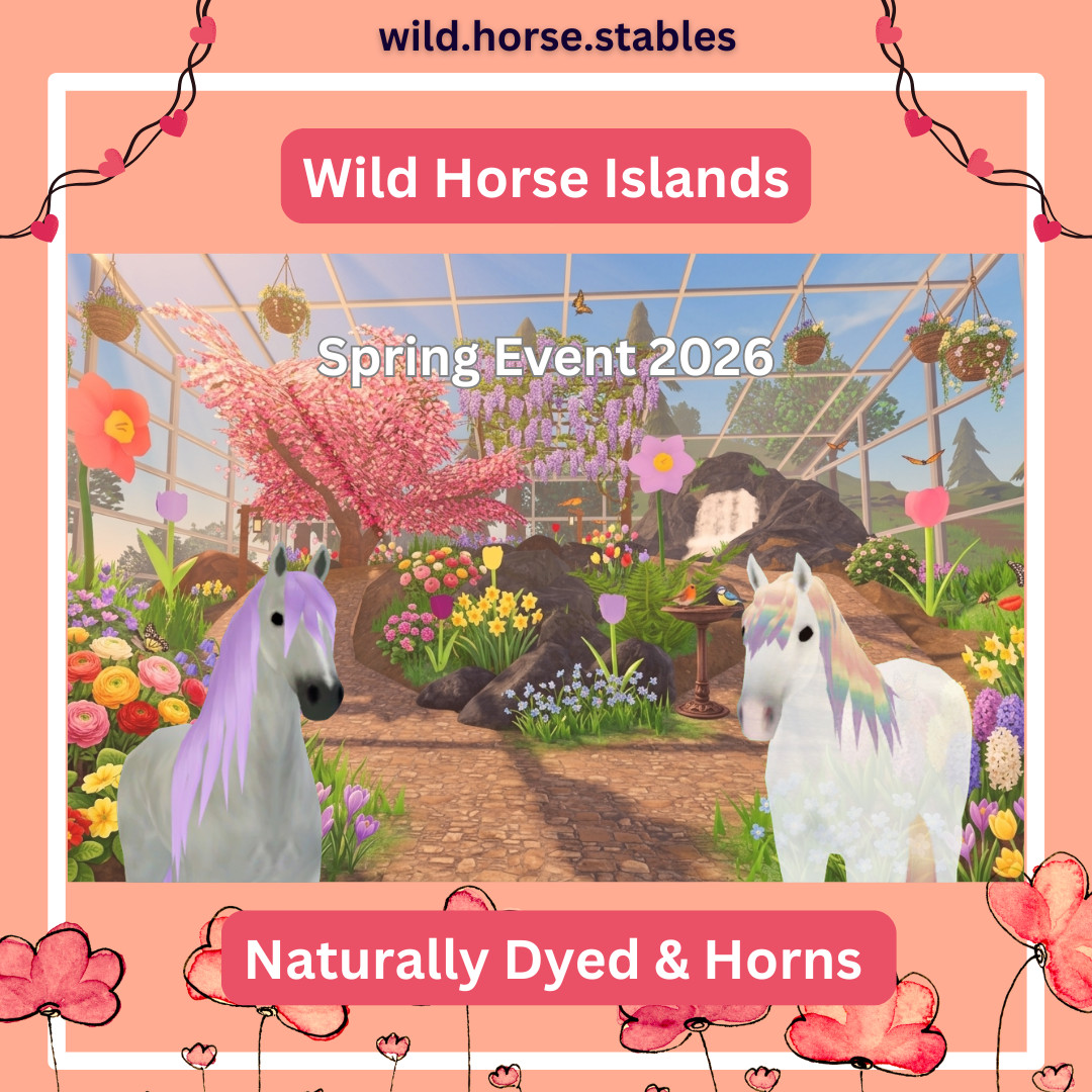🌸 Wild Horse Islands – Spring Limited Naturally Dyed/Horned Horses 🌼