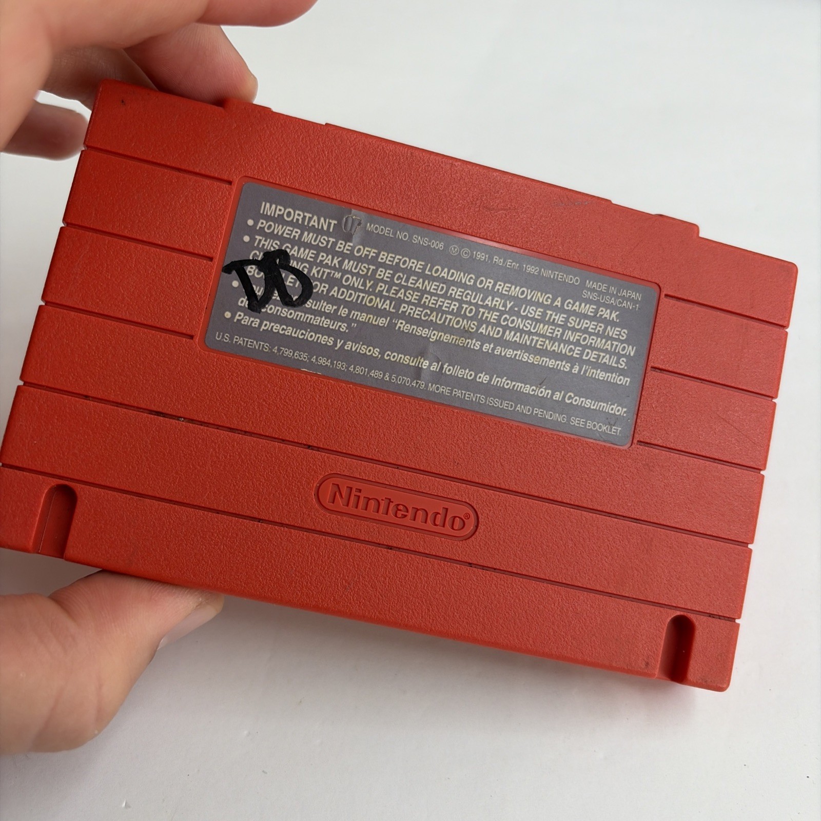 Spider-Man Venom: Maximum Carnage (Super Nintendo SNES, 1994) Red Cartridge