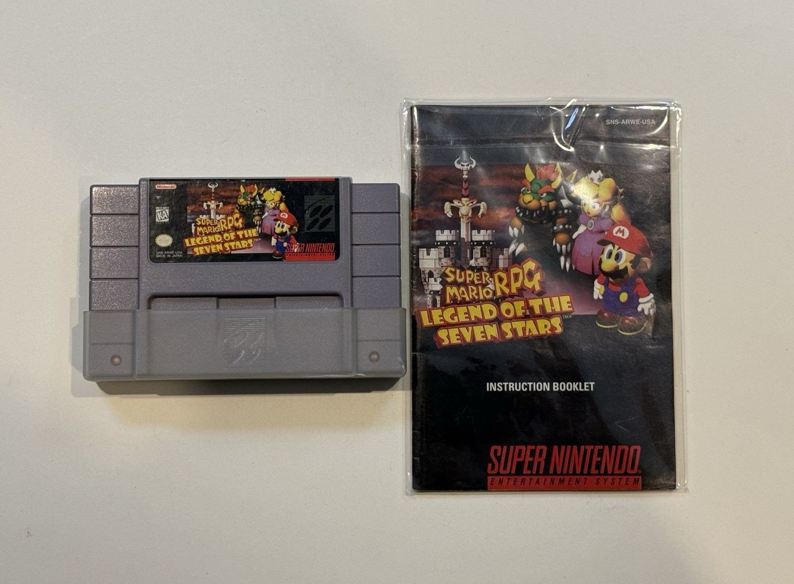 Super Mario RPG: Legend of the Seven Stars (Super Nintendo, 1996) W Manual