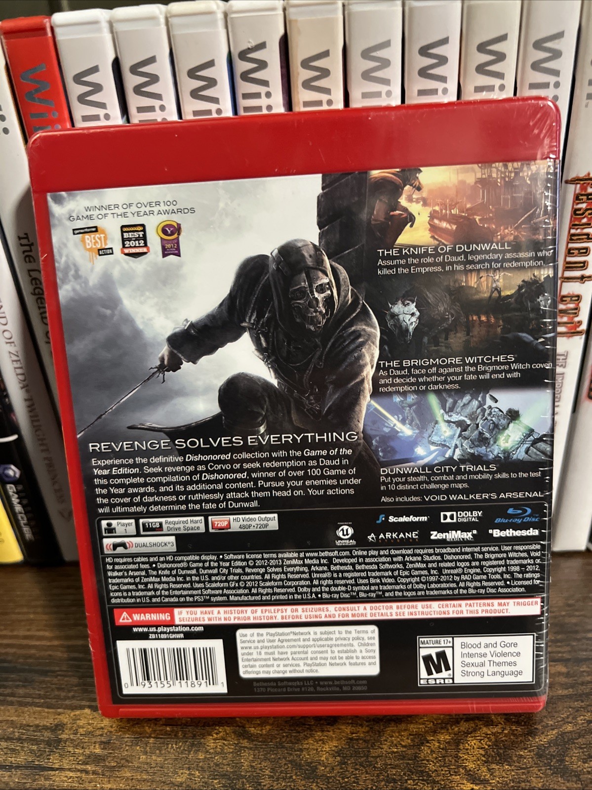 NEW SEALED – PS3 – Dishonored Game Of The Year Edition Greatest Hits – Free Ship