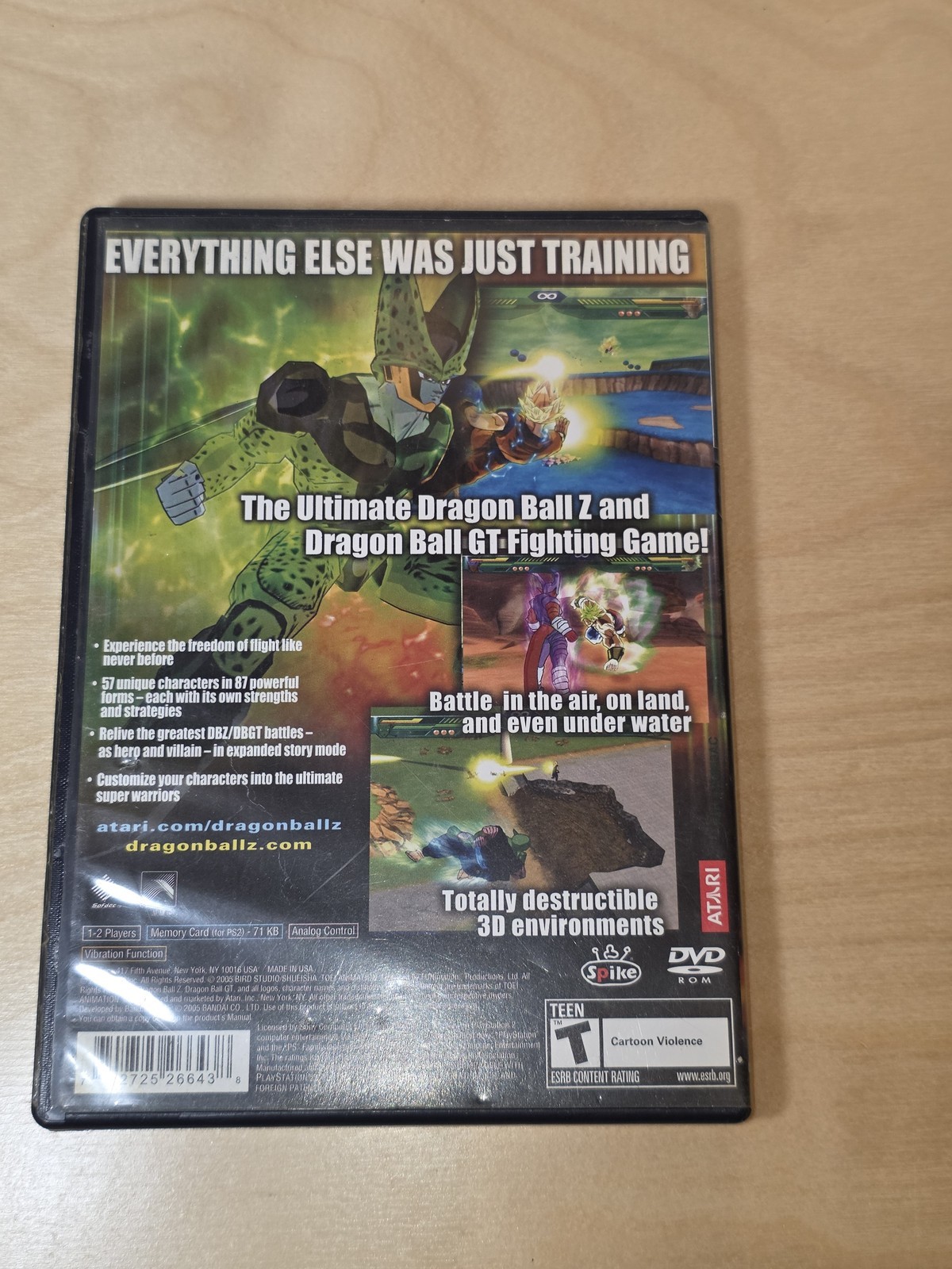 Dragon Ball Z Budokai Tenkaichi (PlayStation 2, 2005) – Complete with Manual