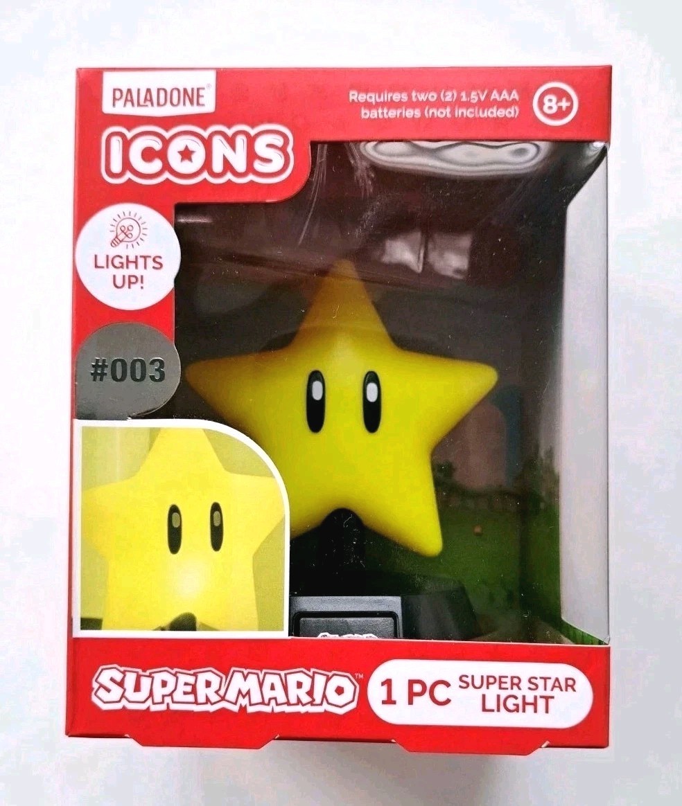 Paladone Icons: Super Nintendo Set Of 4 Super Mario lights Sealed NIB 2018 RARE*