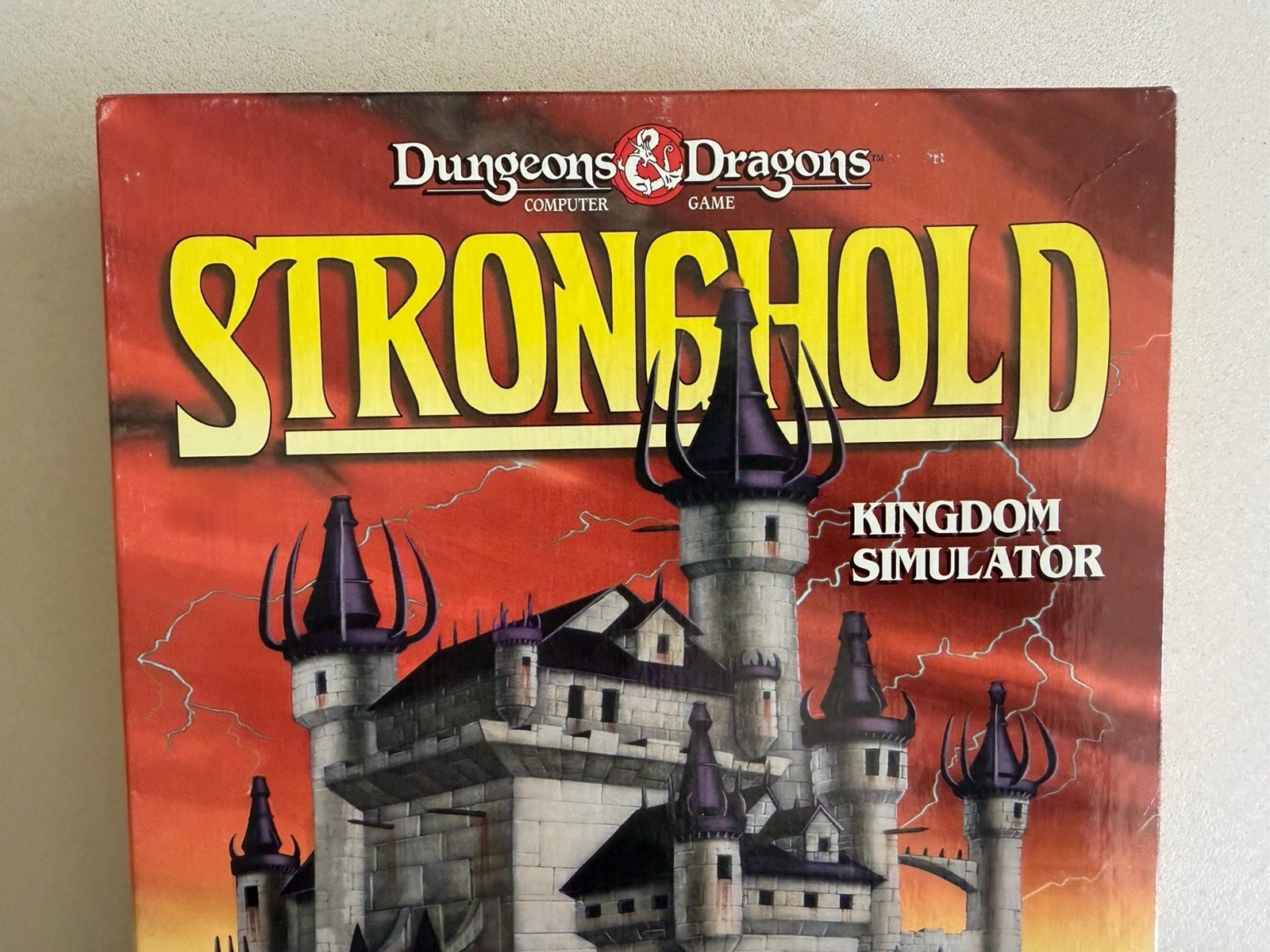 SSI Dungeons Dragons Stronghold MS-DOS 3.5″ Floppy PC 1993 Big Box