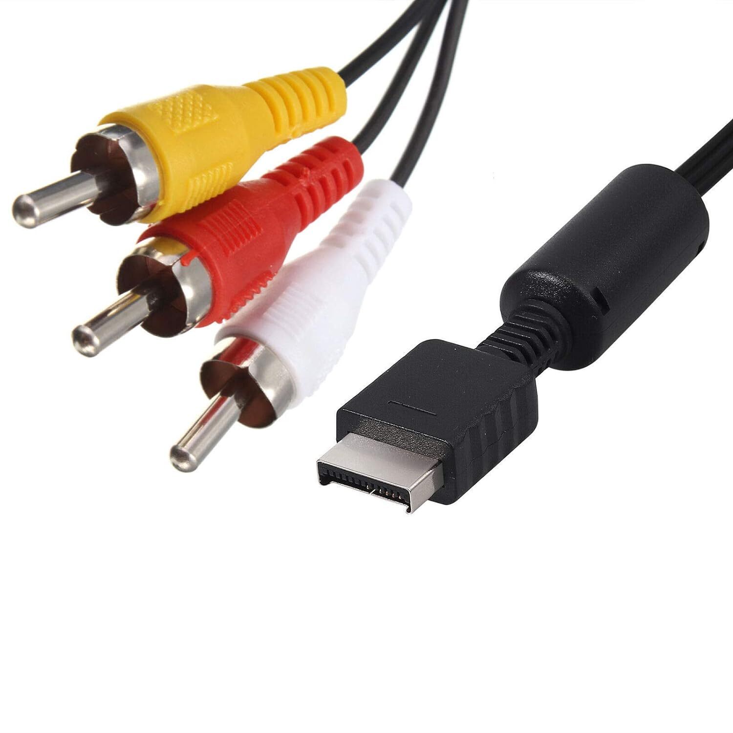 6 Feet AV to RCA Audio Video Composite Cable Cord For Sony PS1 PS2 PS3 PS3 Slim