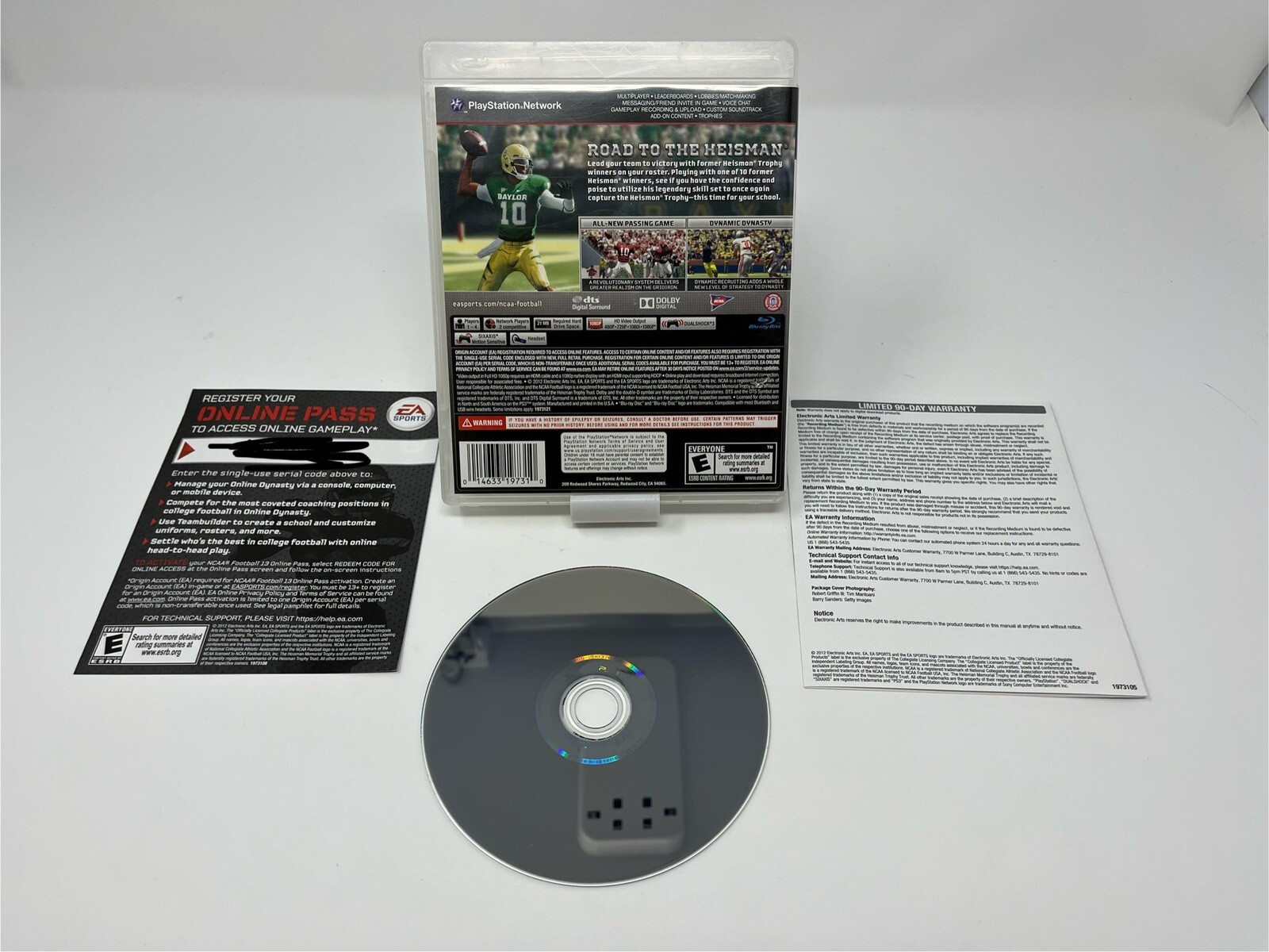 NCAA Football 13 PS3 PlayStation 3 CIB Complete W/ Manual Tested and Working