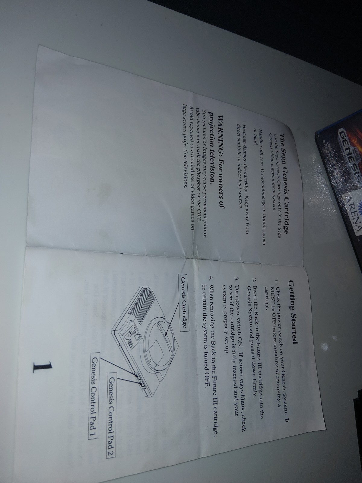 Sega Genesis Back To The Future III 3 CIB With Manual Tested And Working