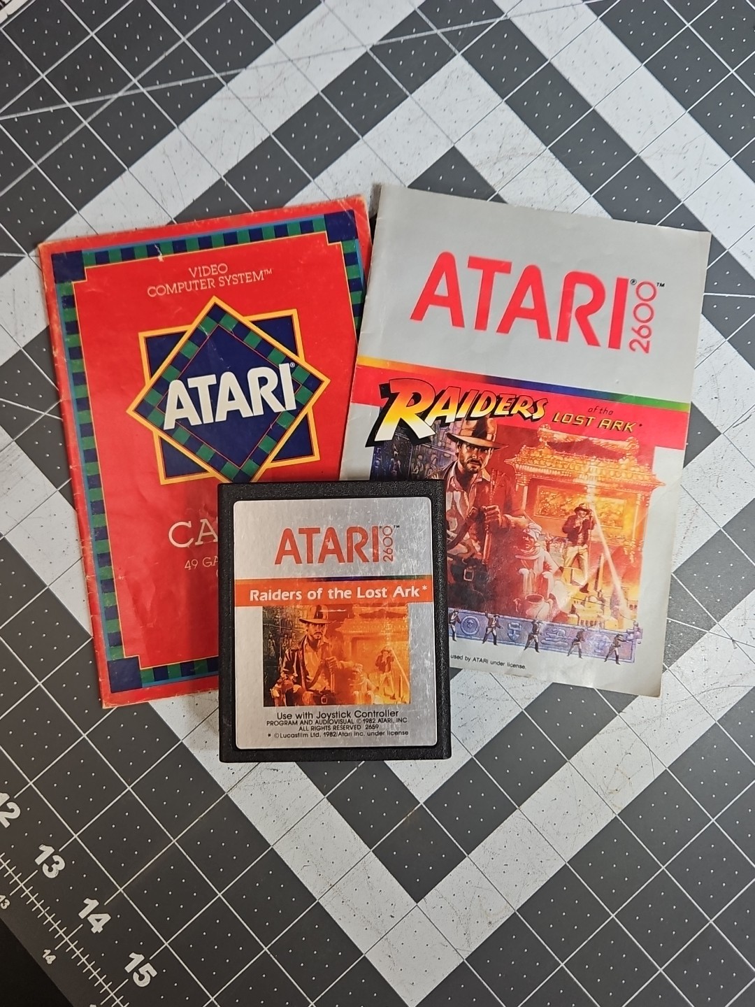Raiders of the Lost Ark (Atari 2600, 1982) Indiana Jones Manual Catalog GUC E5