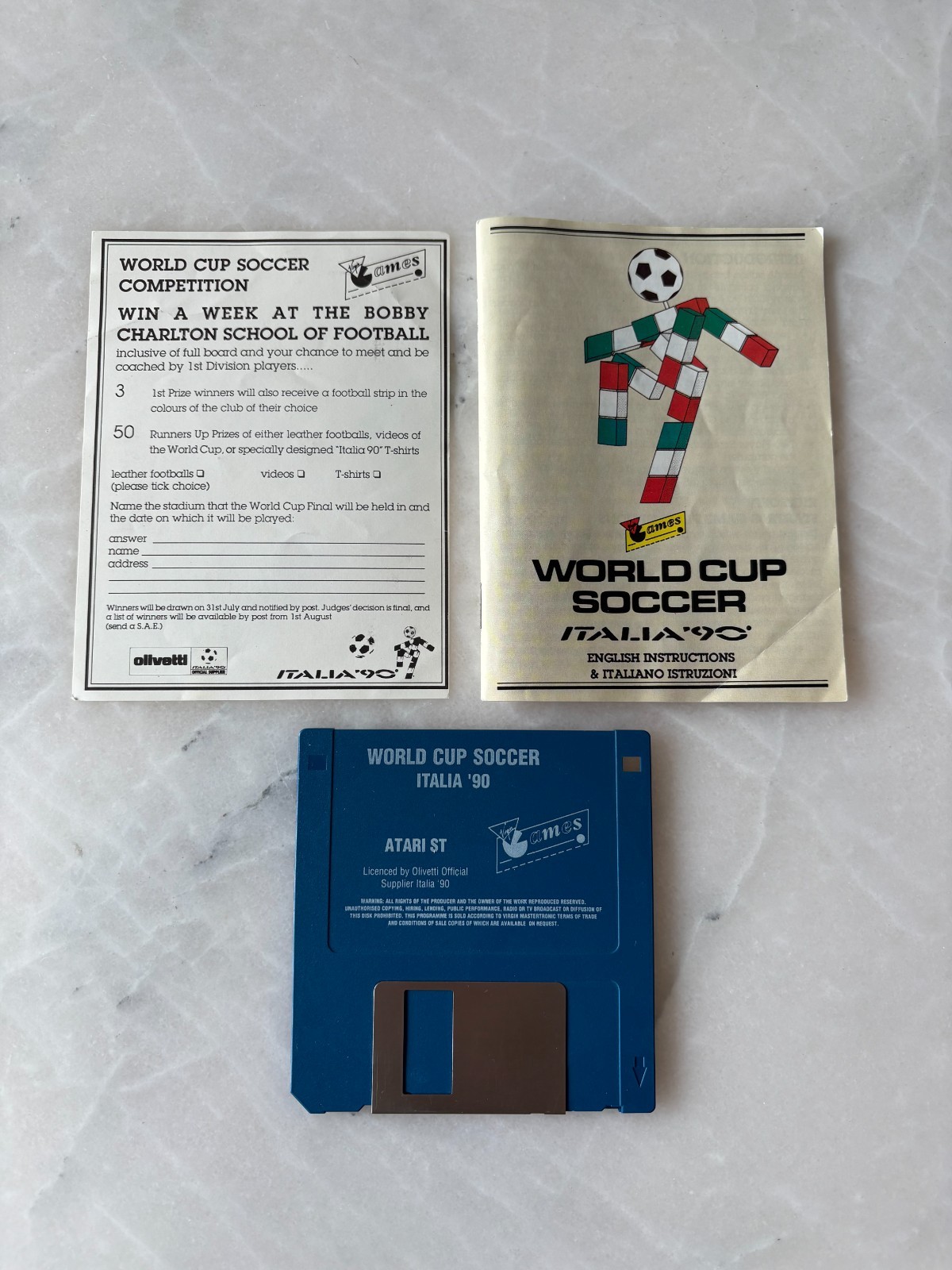 ATARI ST – WORLD CUP SOCCER ITALIA 90 (ORIGINAL)