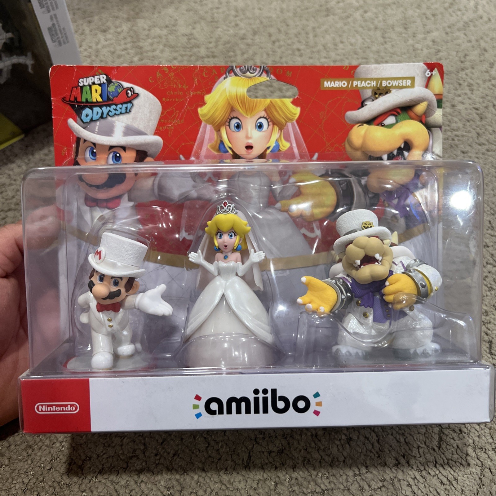 Nintendo amiibo Mario Odyssey Character Figure Pack Wedding 3 Pack