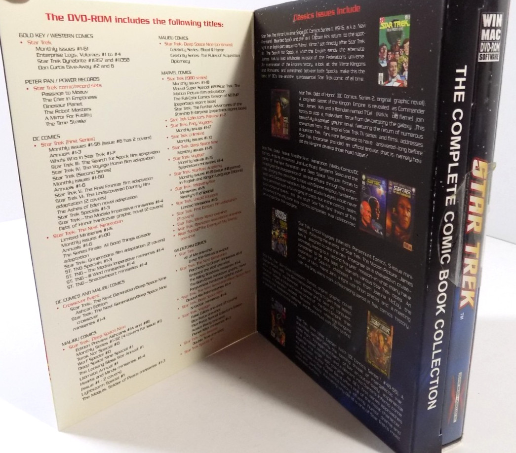 Star Trek Complete Comic Book Collection WIN MAC DVD-ROM Software – Sealed