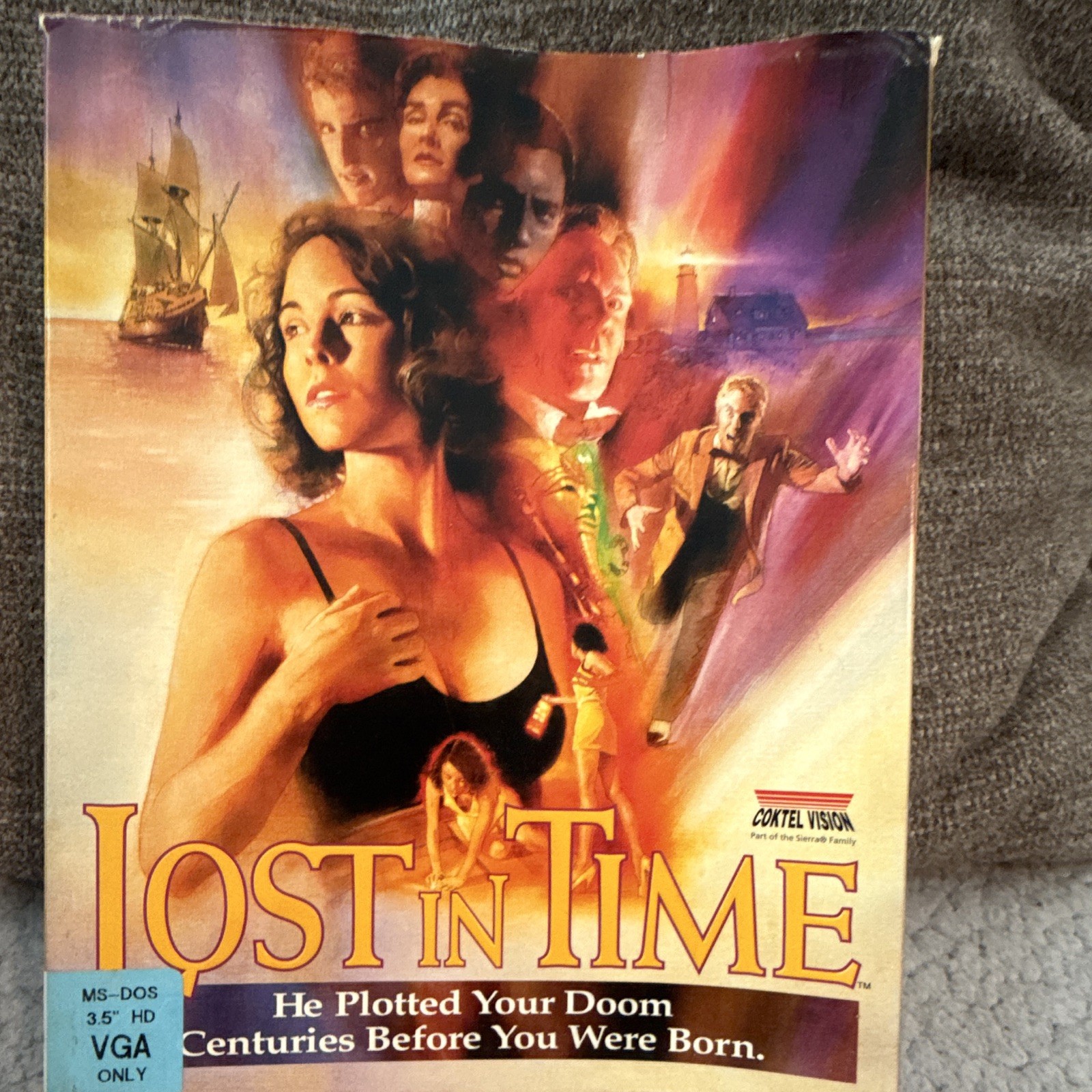 Sierra Lost in Time PC MS-DOS 3.5″ Floppy Disks VGA Manual Action/Adventure 1993