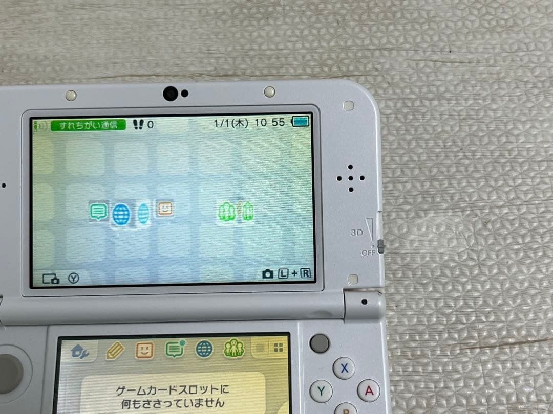 New Nintendo 3DS XL LL Pearl White Console from japan USED