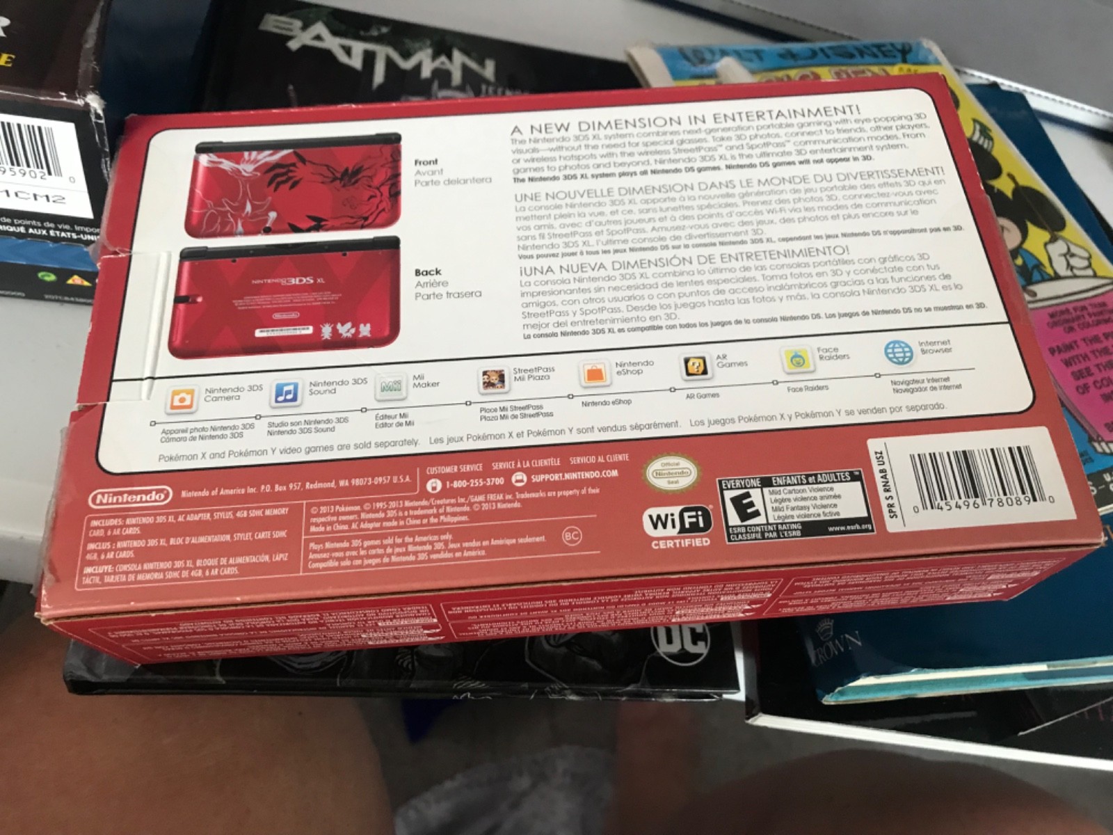 Nintendo 3DSXL Xerneas/Yveltal Red Edition Box Only