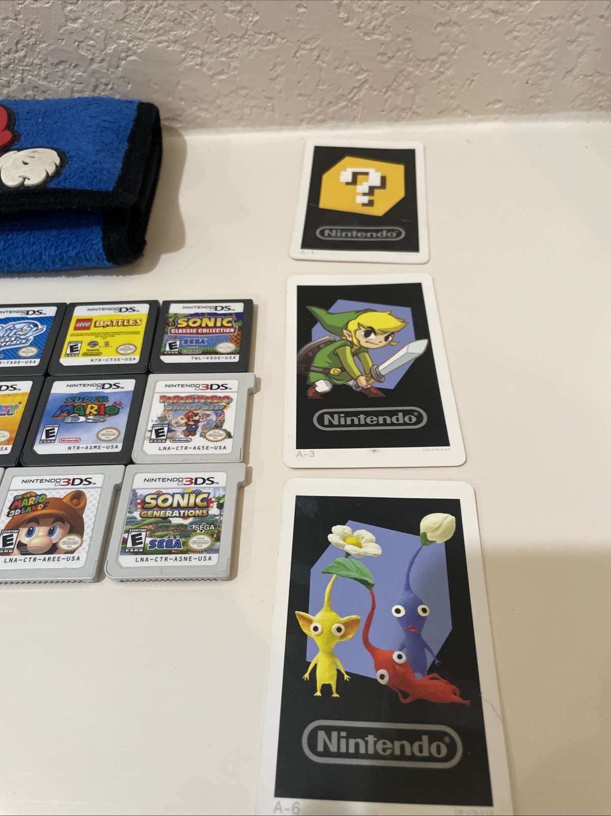 Nintendo DS & 3DS Game Lot Bundle Pokémon, Kirby, Mario, Sonic, 18 Games + Case