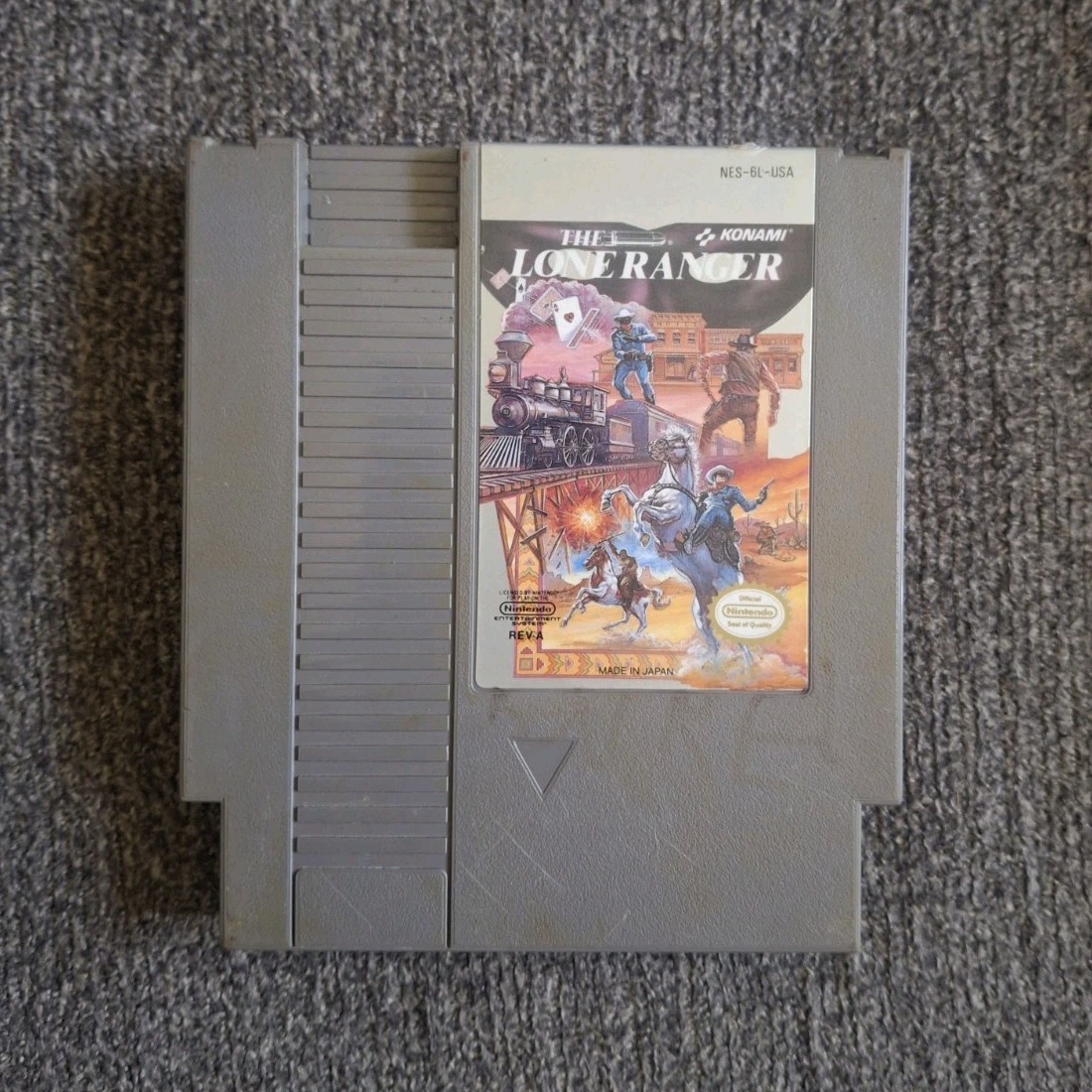 Konami The Lone Ranger Nintendo NES Game Cartridge Video Game NTSC-U/C US Canada