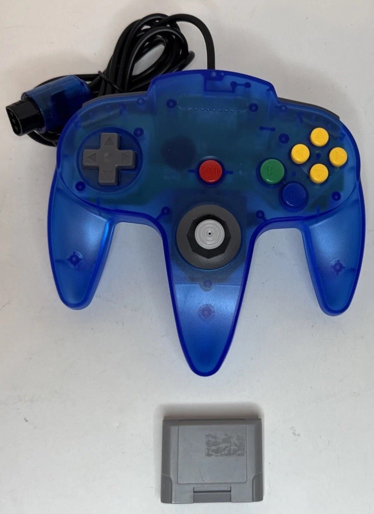 N64 Funtastic Translucent BLUE Nintendo-64 Gaming Console