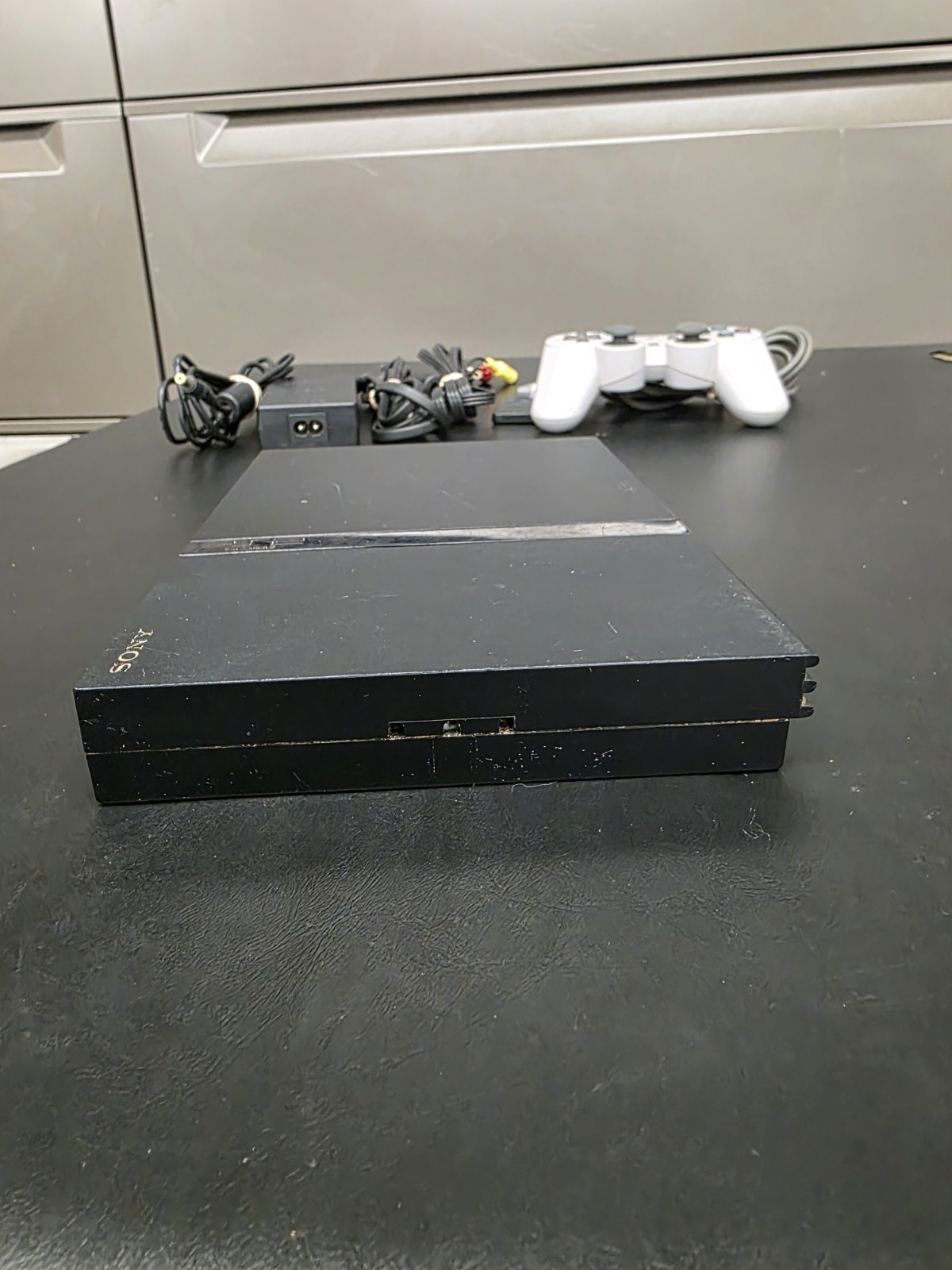 Sony PlayStation 2 PS2 Slim Console, Av Cable, Power Cable, Controller Tested