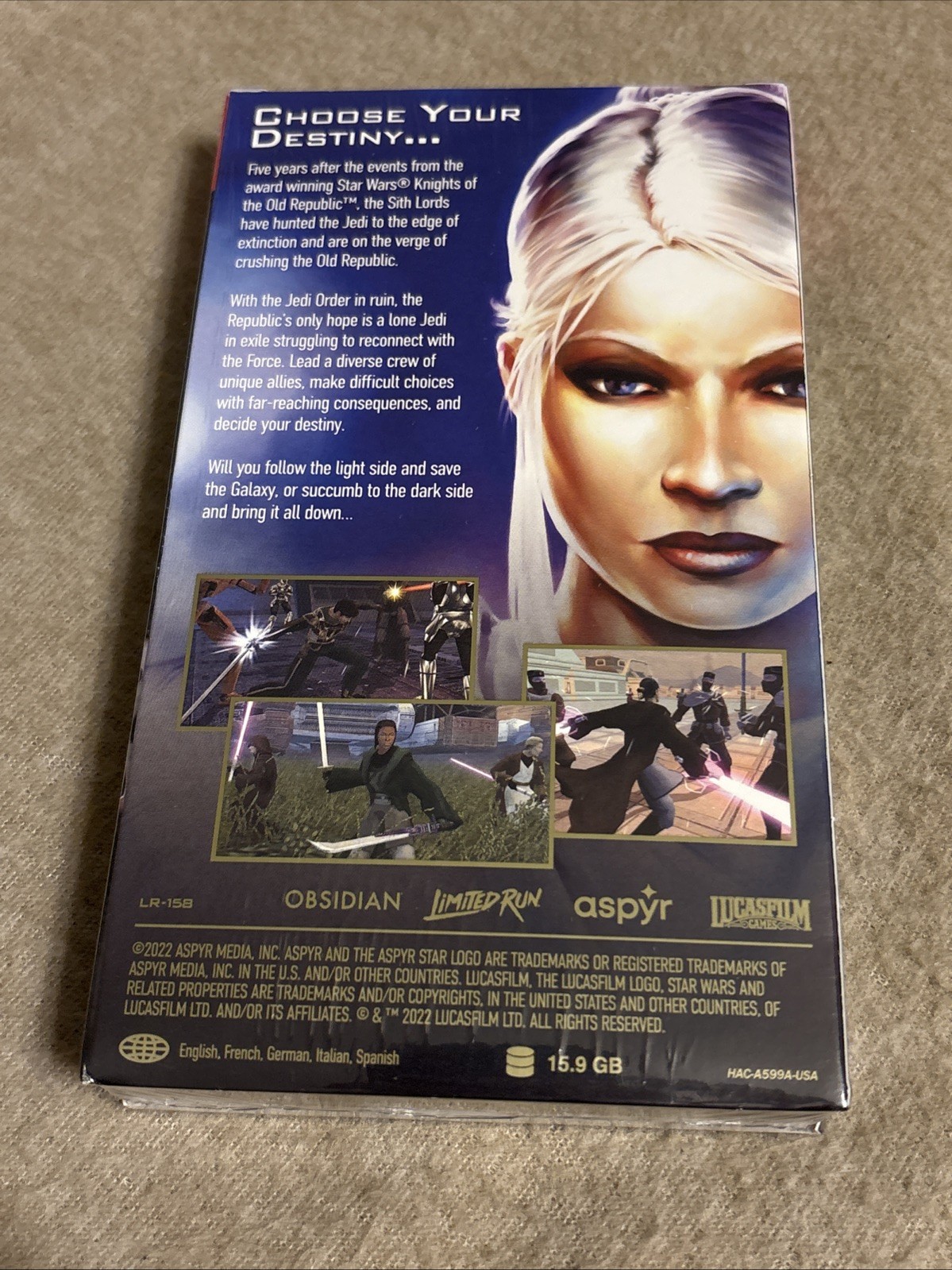 Star Wars Knights Of The Old Republic II VHS Edition Switch Limited Run SEALED!