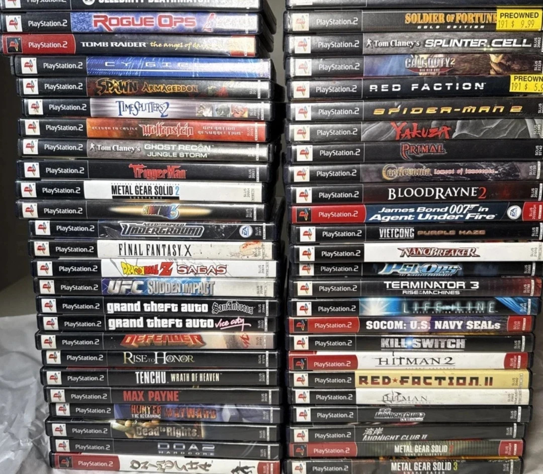 PlayStation 2 (PS2) OEM Authentic Replacement COVERS and Cases Pick Choose J-M