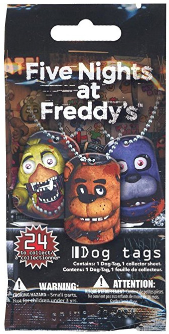 Five Nights At Freddy’s Dog Tags Necklace Mystery Pack 1 Random Dog Tag Necklace