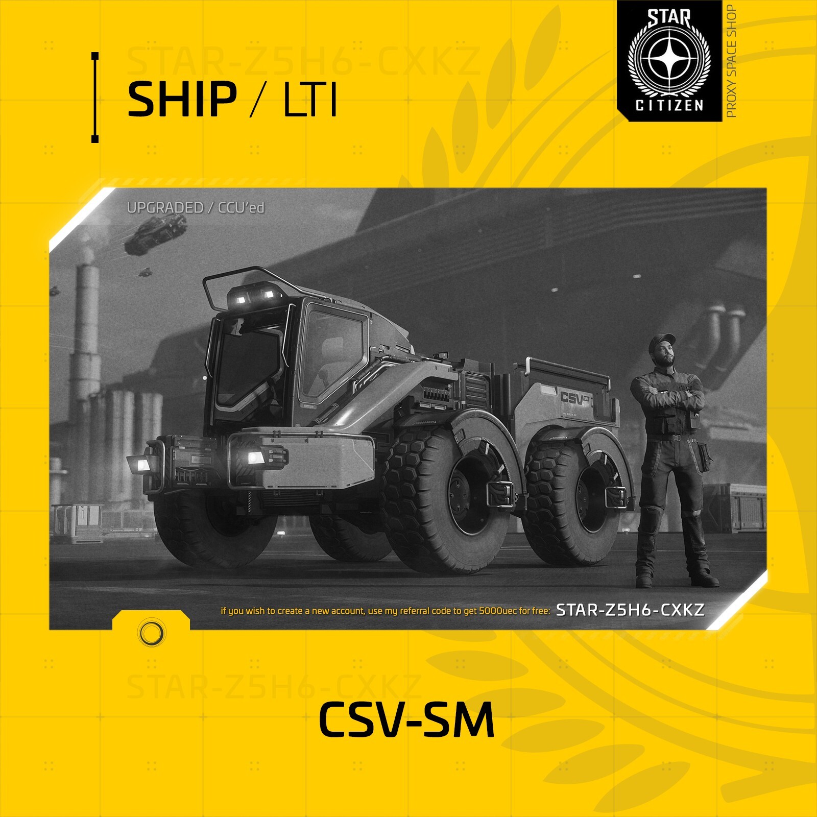 Star Citizen – ARGO CSV-SM – LTI (Lifetime Insurance)