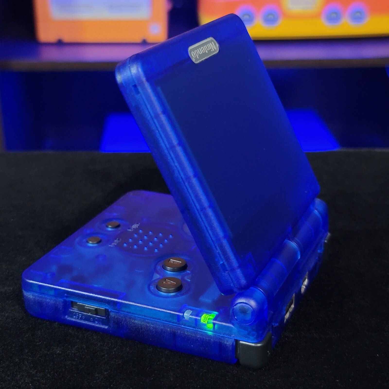 Clear Blue Nintendo Game Boy Advance GBA SP IPS V2 and Usb-C