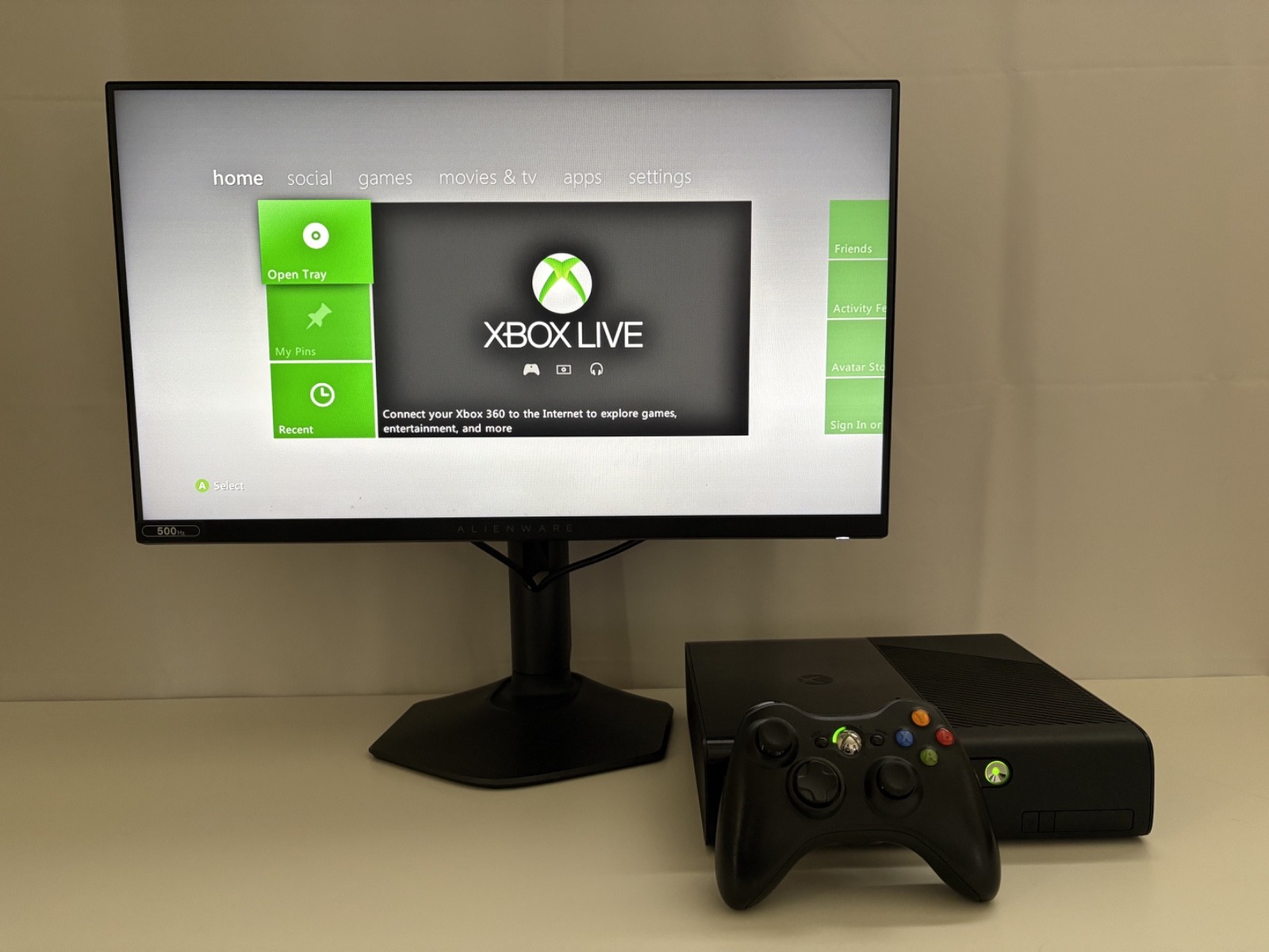 Microsoft Xbox 360 E 250GB w/ Controller, Kinect, and Power Brick
