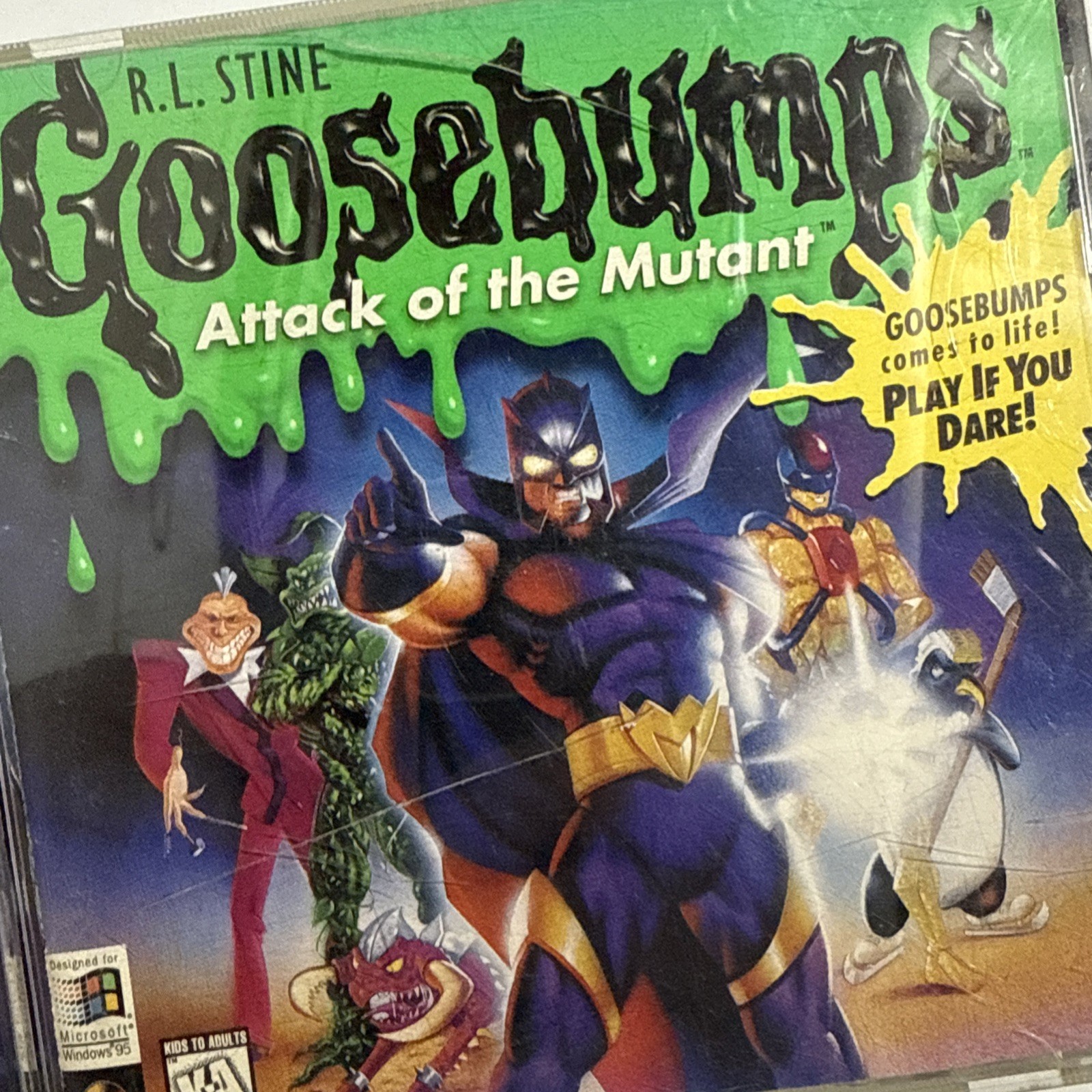 RL Stine Goosebumps Attack Of The Mutant PC CD-ROM Windows 95 1997 Game Tested