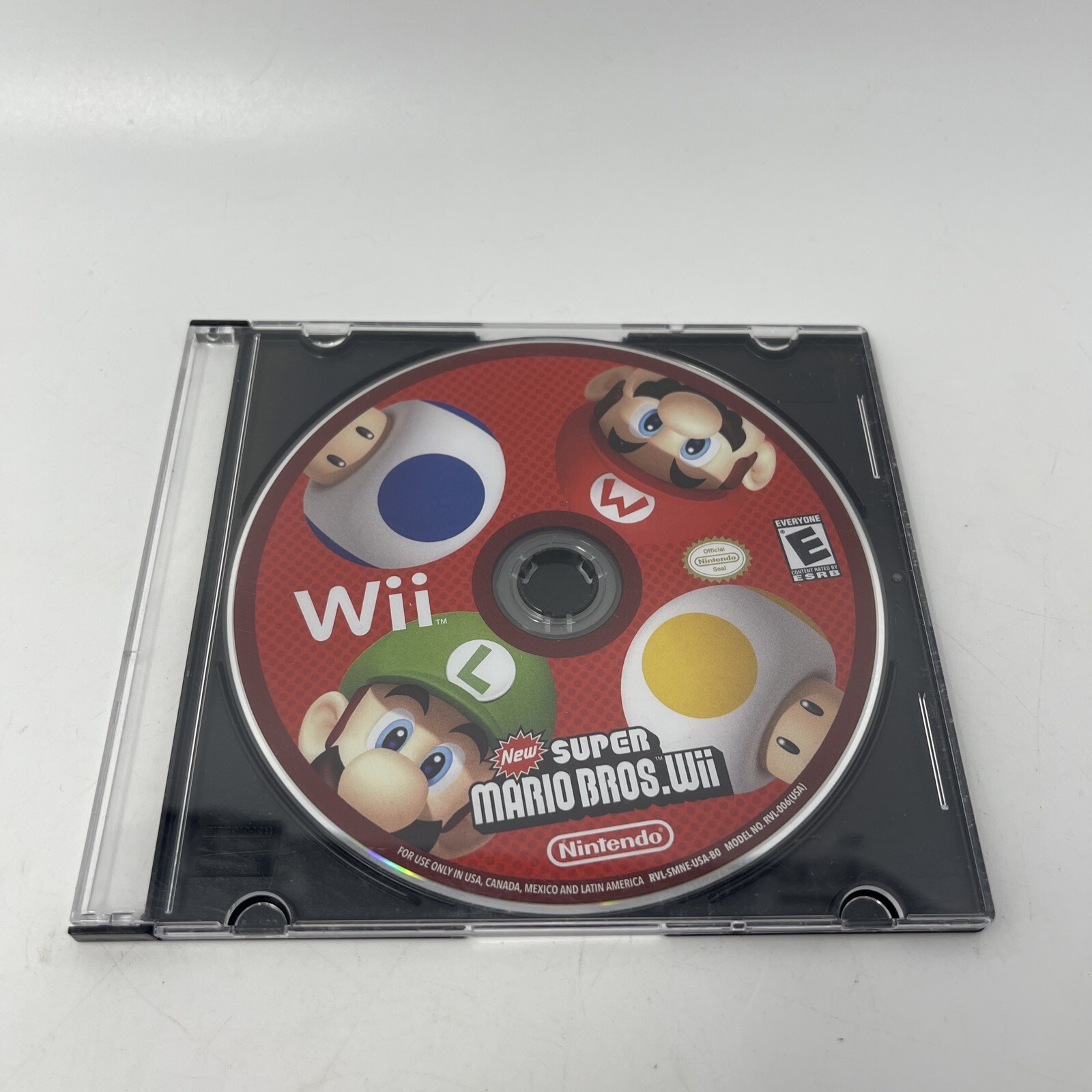 New Super Mario Bros. Wii (Wii, 2009) Game Disc In Generic Case – Tested Works