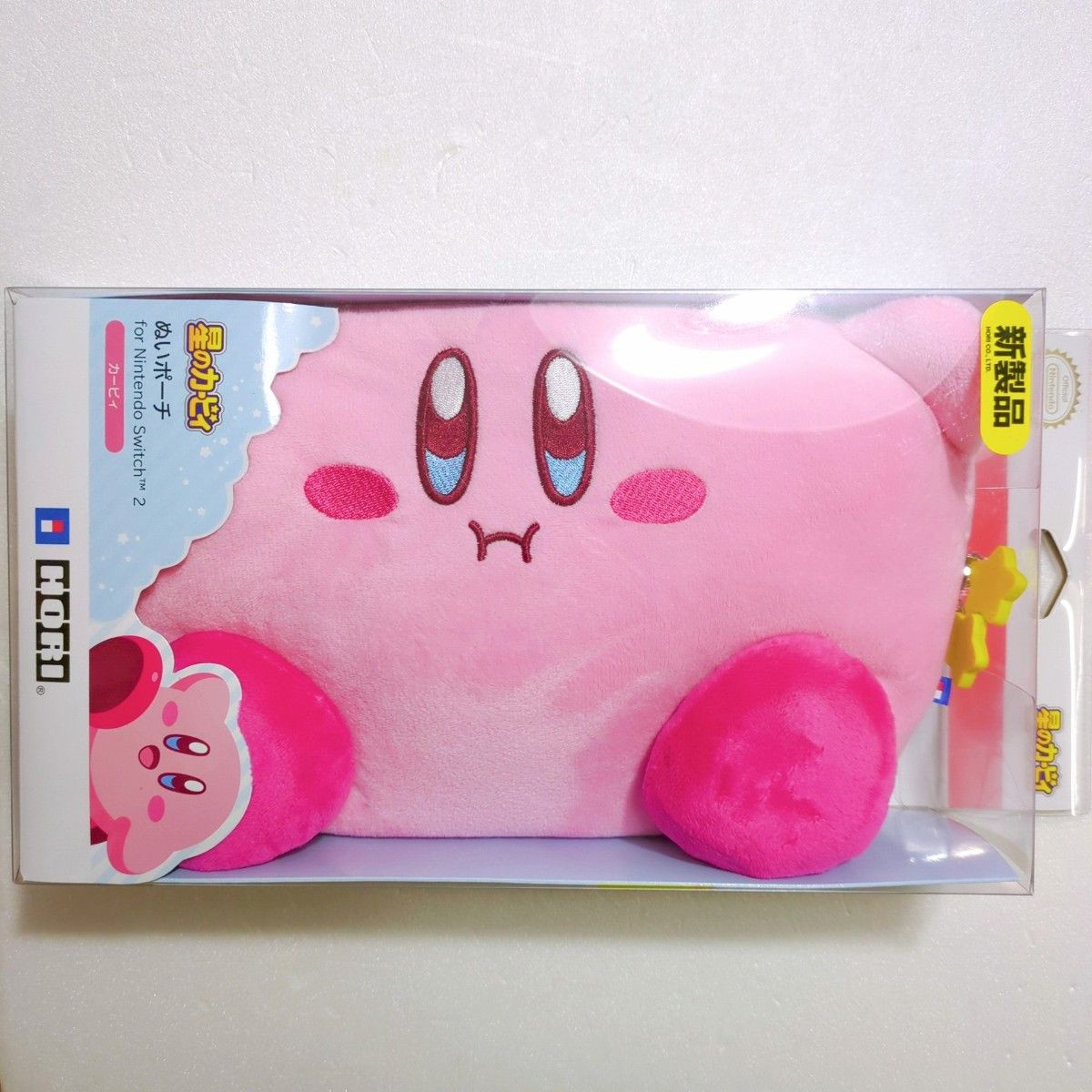 Kirby Plush Pouch for Nintendo Switch 2 OLED HORI Japan Carrying Bag Case Pink