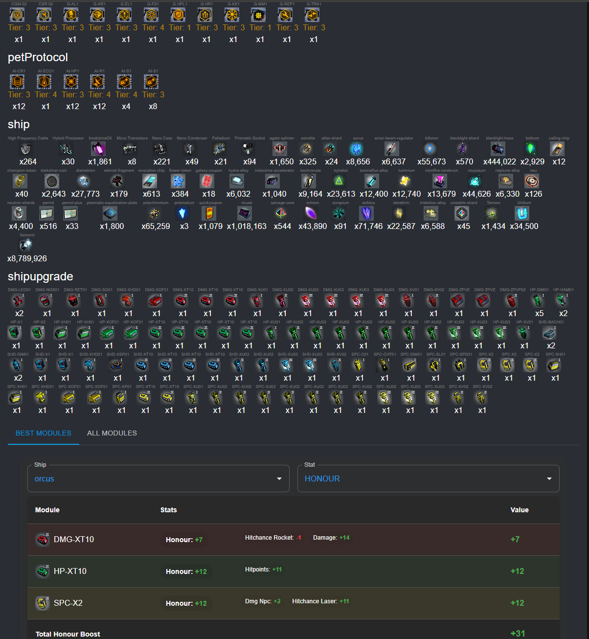 Dark Orbit| Global America 1/5 – 30mX4, 9mURI, 7 plus ships, Orcus| 46 Prom(16+)