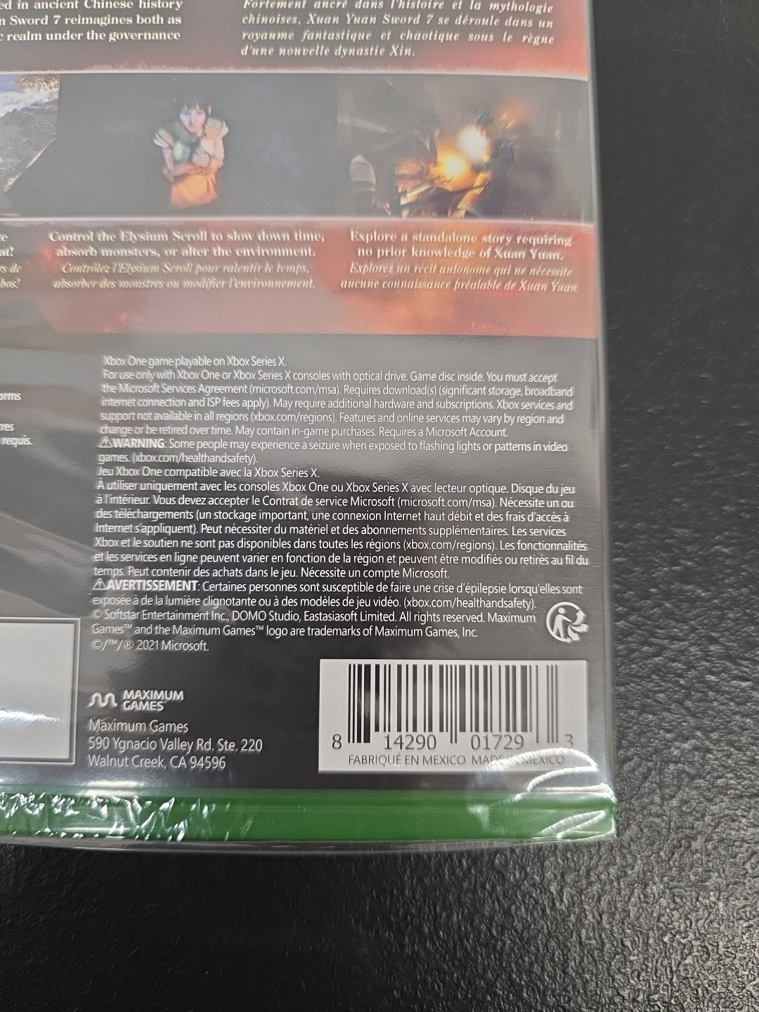 Xuan Yuan Sword 7 (Xbox One, XB1, 2021) Ancient China, Video Game. NEW. BN17