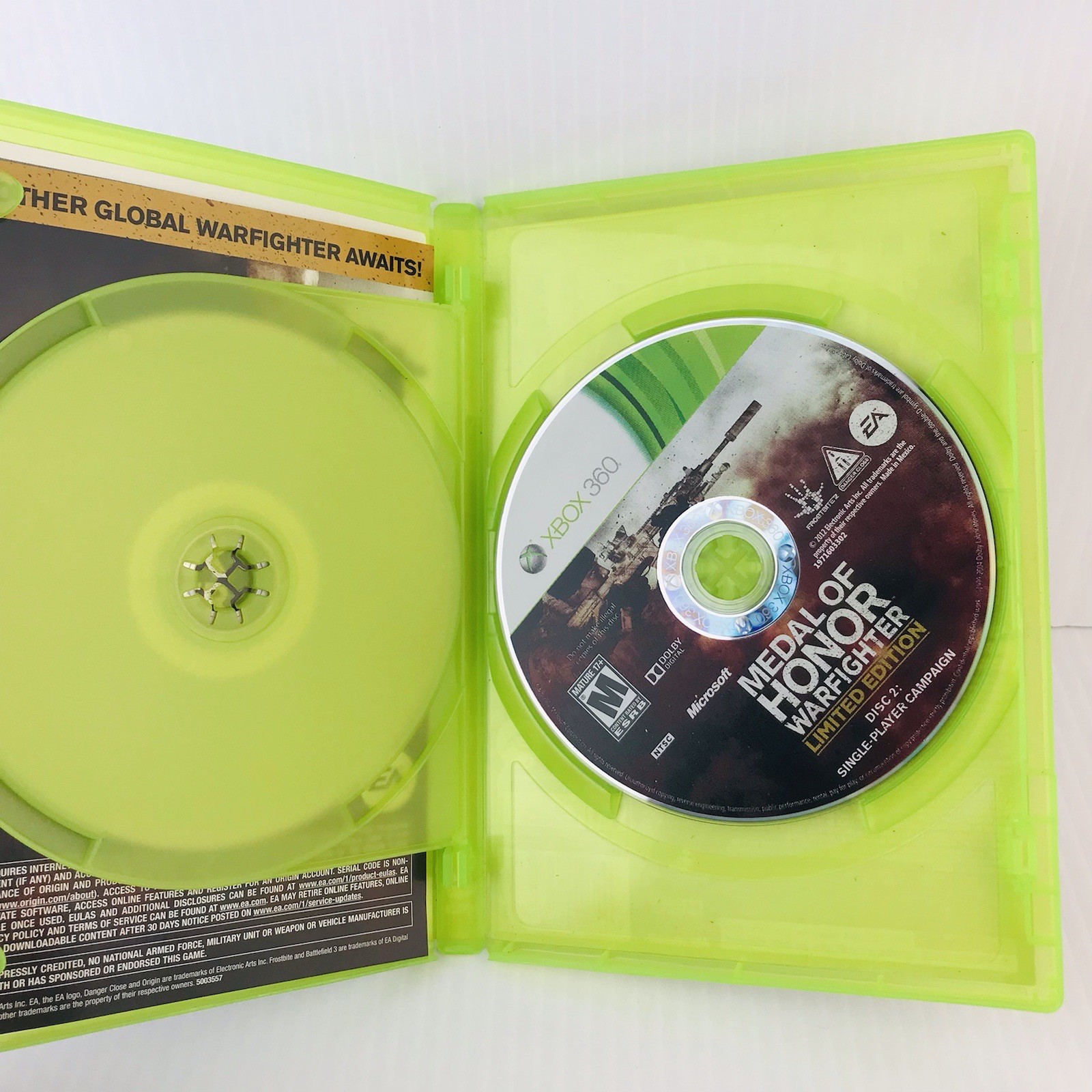 Medal of Honor: Warfighter (Microsoft Xbox 360) Complete CIB Tested 2 Disc