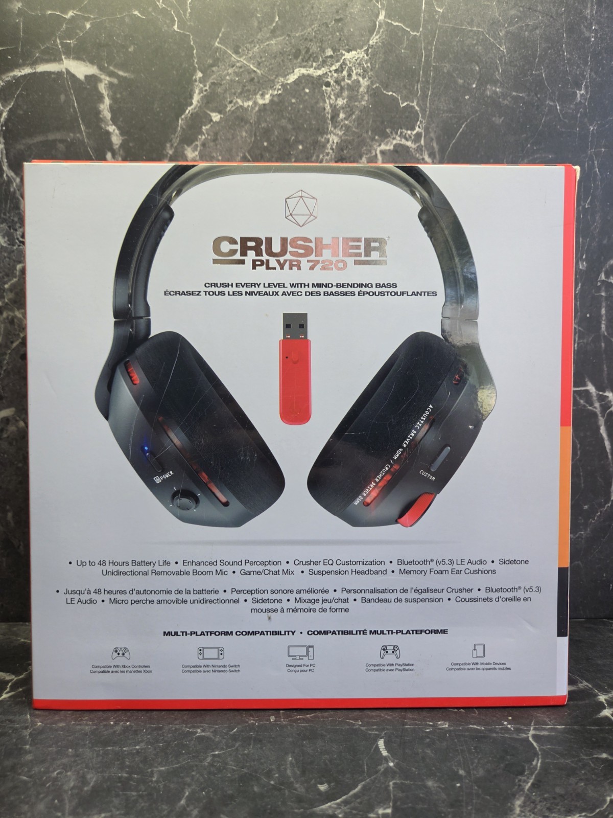 Skullcandy Crusher PLYR 720 Wireless Gaming Headset – NEW SEALED