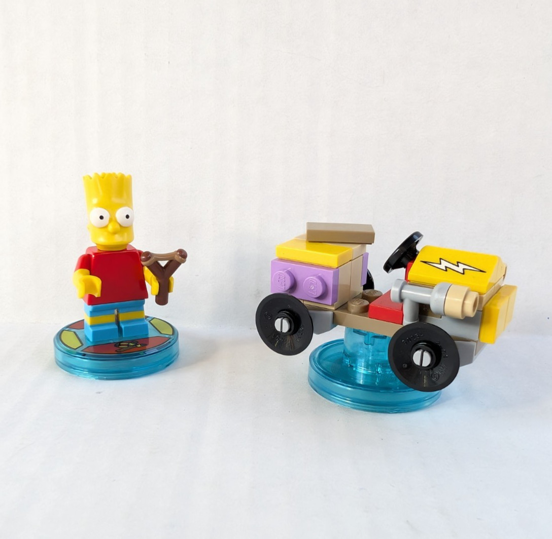 Lego Dimensions Figure Lot Jurassic World Bart Simpson LOTR