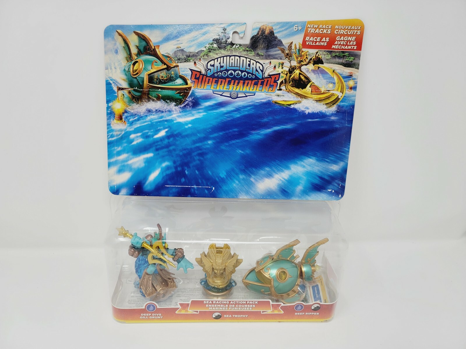 Skylanders Supercharger Sea Racing Action Pack Gill Grunt Sea Trophy Reef Ripper