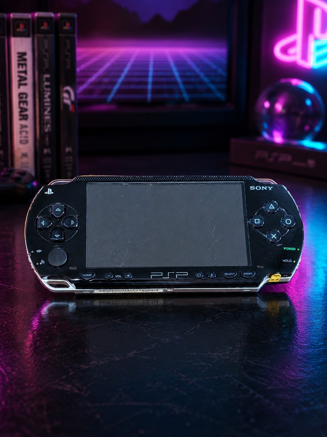 Sony PSP-1000 PlayStation Portable Black CIB 64GB Upgraded Firmware Tested