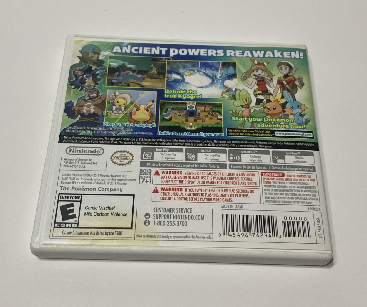 Pokemon: Alpha Sapphire (Nintendo 3DS, 2014)