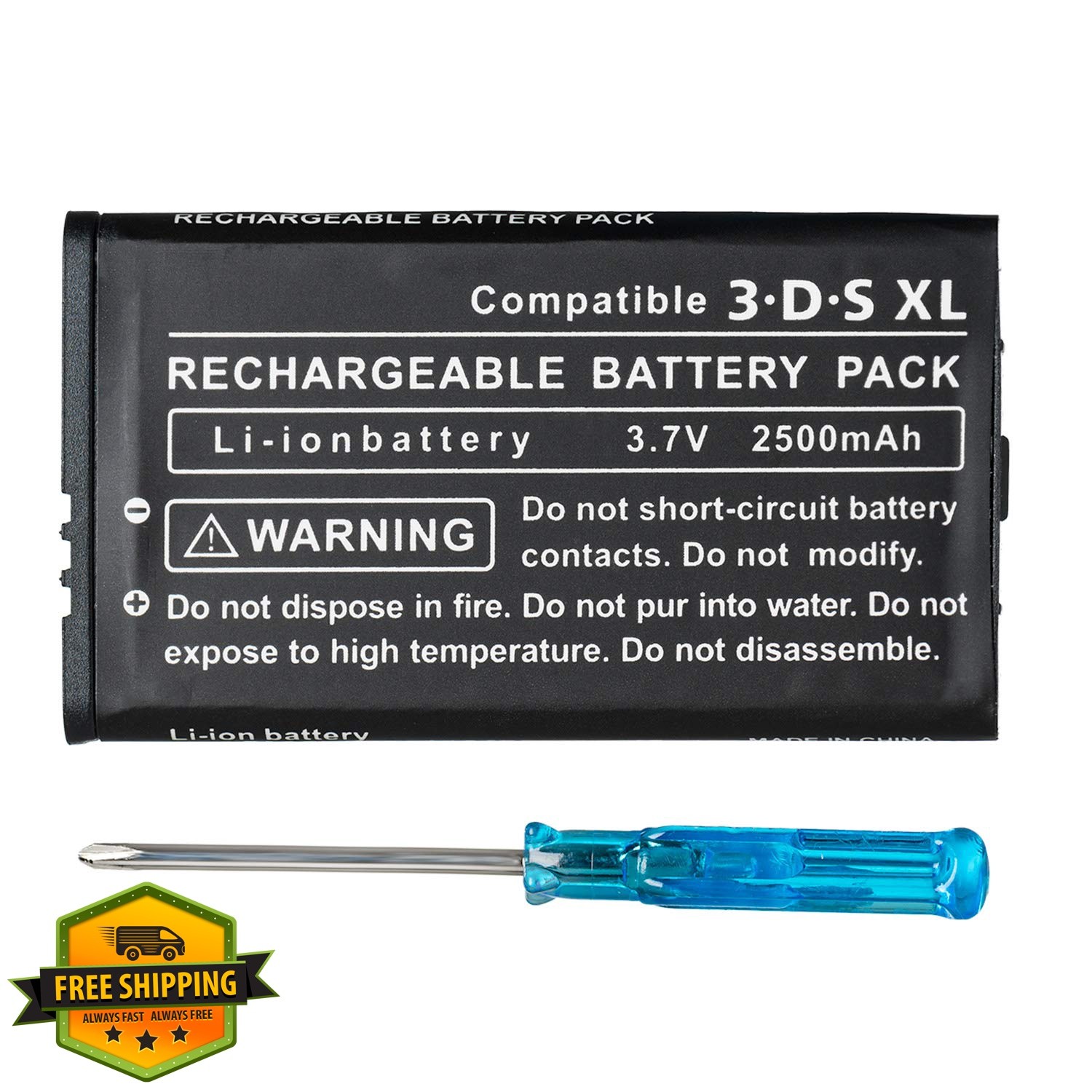 OSTENT 3DS LL XL Rechargeable Lithium-ion Battery Tool Kit
