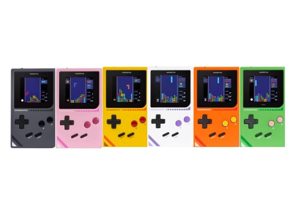 BRAND NEW ModRetro Chromatic Game Boy Bundled with Tetris CHOOSE YOUR OWN COLOR