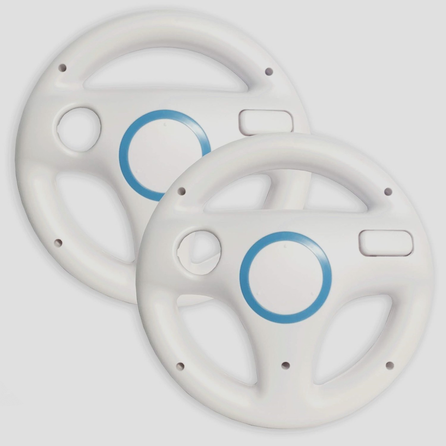 2pcs Racing Steering Wheel for Wii Remote Game Controller Mario Kart Game