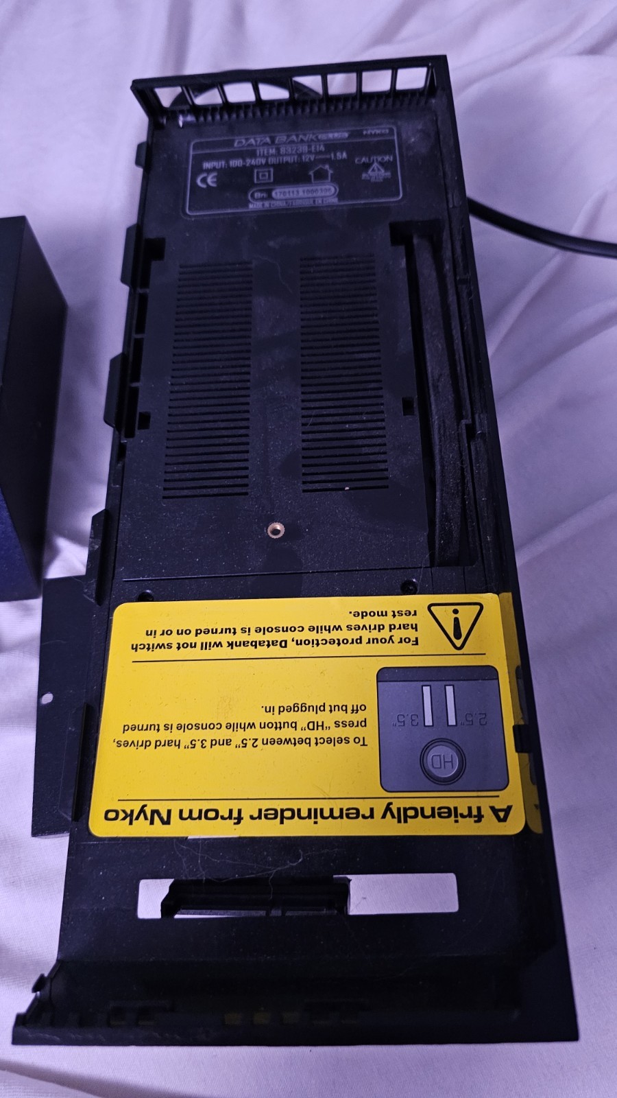 PS4 Nyko Data Bank 3.5in HDD expansion, HDD Not Included