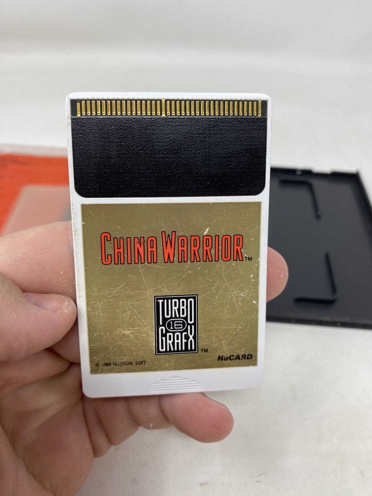 Vintage TurboGrafx 16 China Warrior 1989 NEC Video Game Cartridge CIB Complete